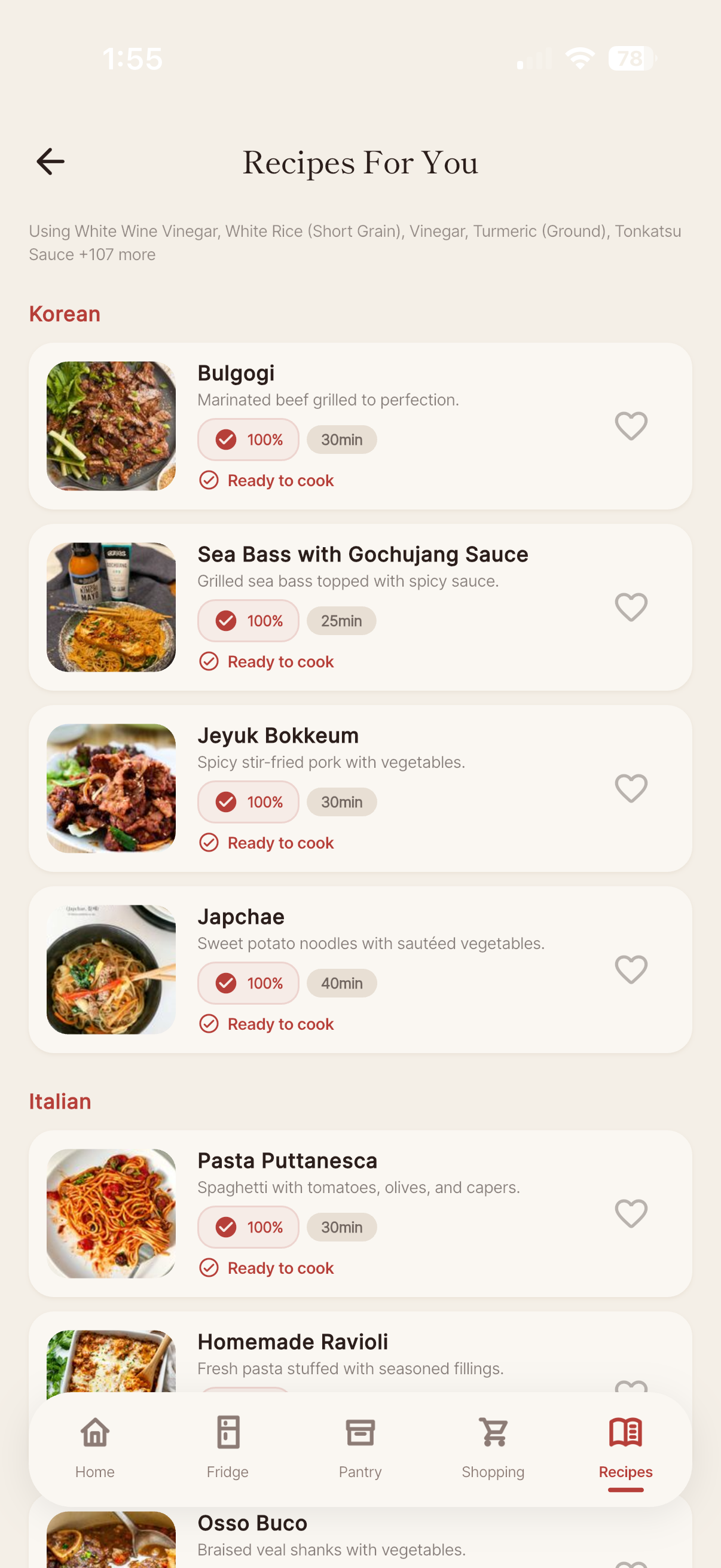 Recipe detail